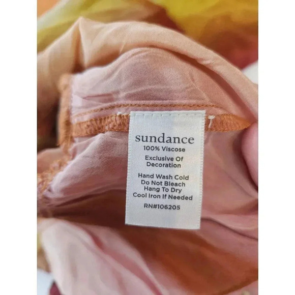 Sundance Knee Length Dress Multicolor Orange Size Large. - Picture 5 of 6